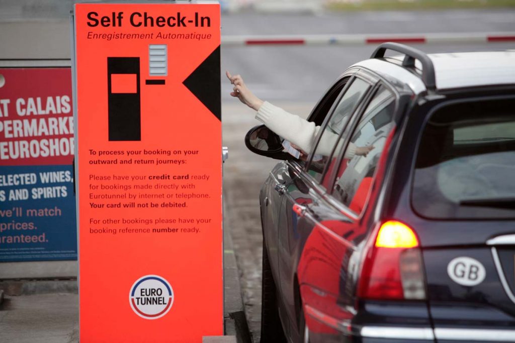 Checkin Eurotunnel de Calais a Folkestone
